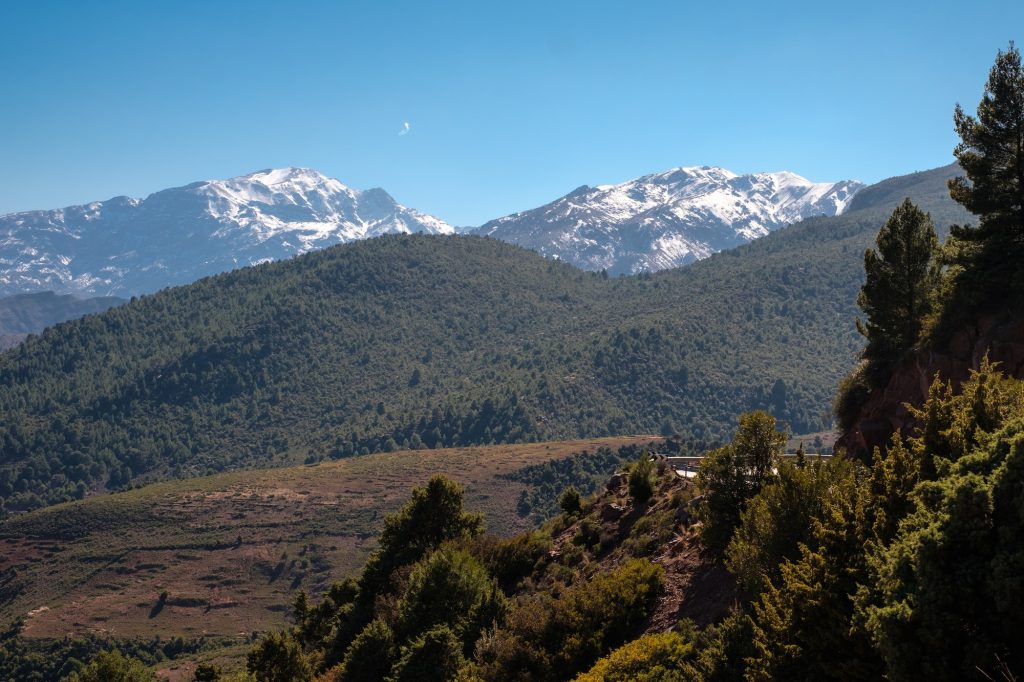 Morocco The High Atlas Mountain range view